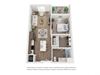 West 38 Apartments One Bedroom One Bathroom B Floor Plan
